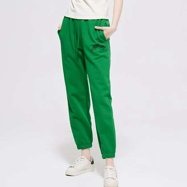 Ed Hardy Knitted Sweatpants Women's Forest Dark Green E1PAW043-2