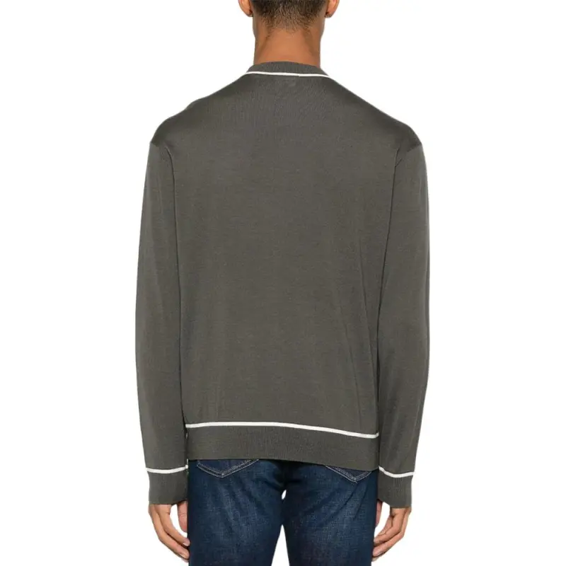EMPORIO ARMANI Logo jacquard Sweater-2