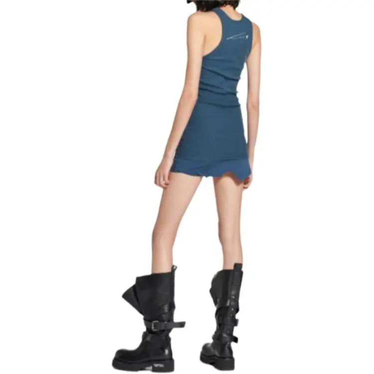 Balenciaga Tank Top Regular Fit Women's Dark Blue-4