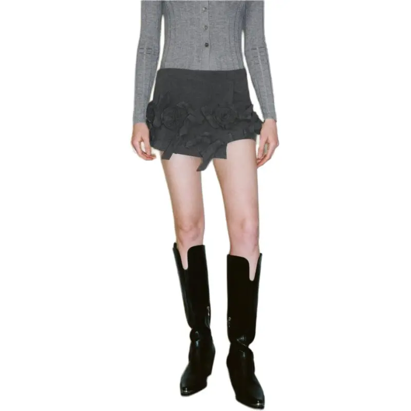 URBAN REVIVO Casual Shorts Women's Dark Gray-2