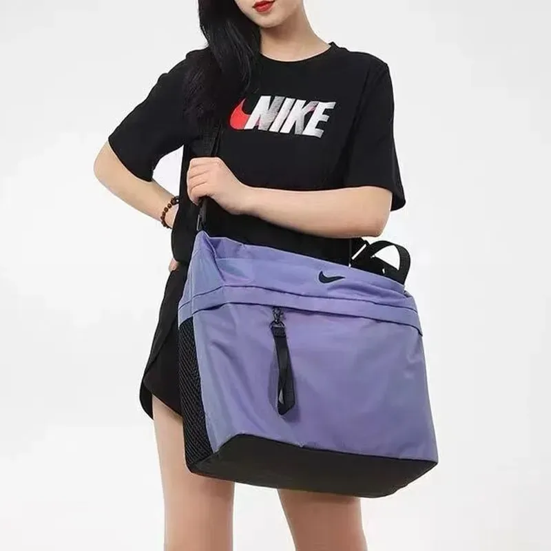 Nike Polyester With Nylon One Shoulder Handbag Regular Unisex Purple-4