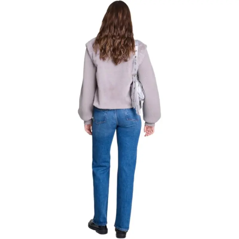 Maje Dual material Faux fur Jacket-1