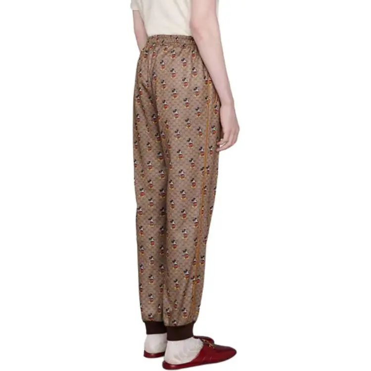 GUCCI x Disney FW22 Knitted Sports Pants Women's Brown-2