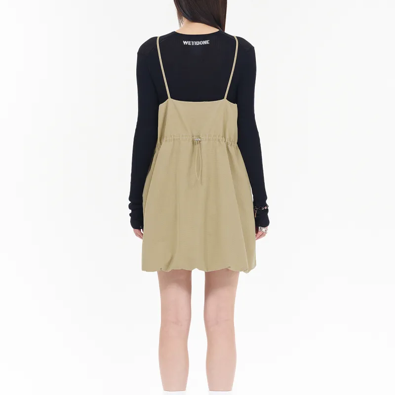 WE11DONE Slip Dresses Women's Beige-4