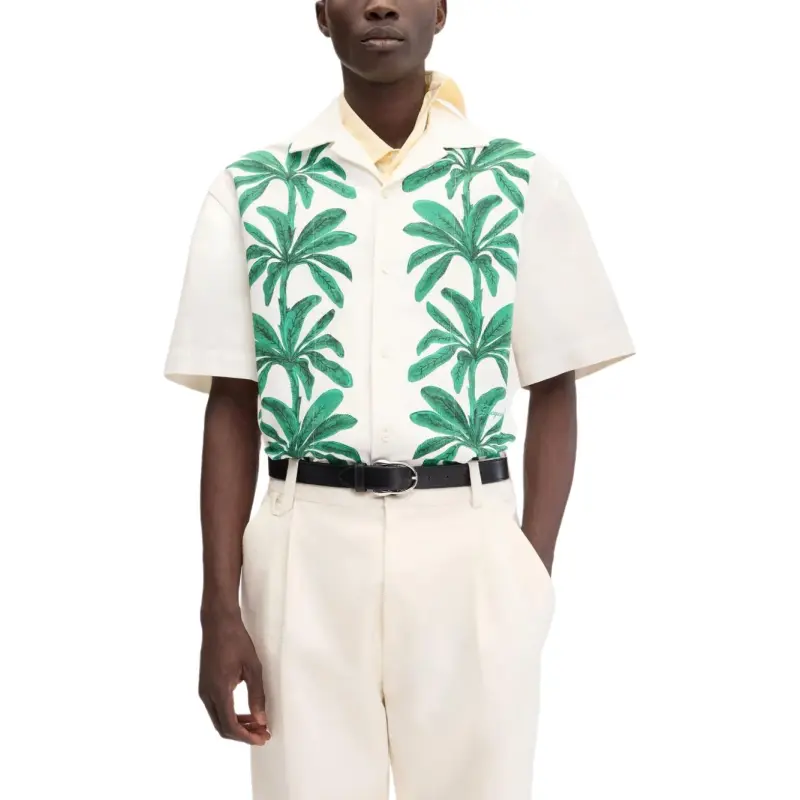 Jacquemus Palm Tree Printed Short Sleeved Shirt-4