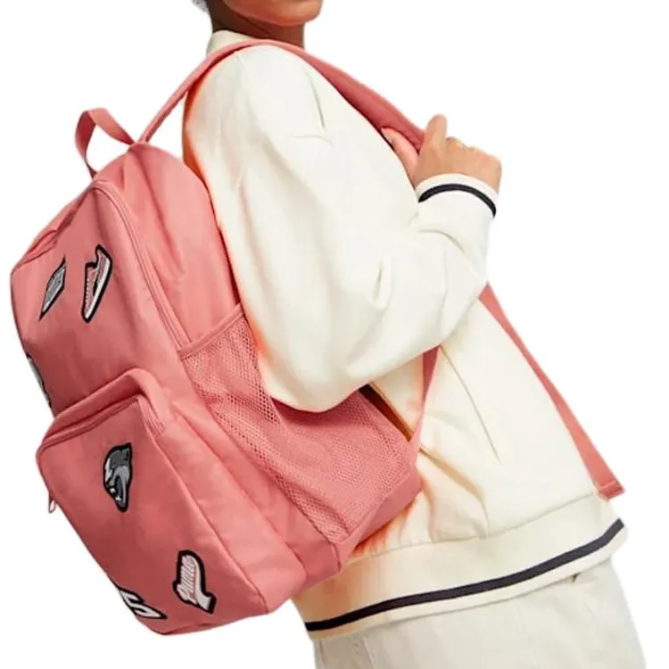 PUMA Fabric Backpack Unisex Orange Red-5