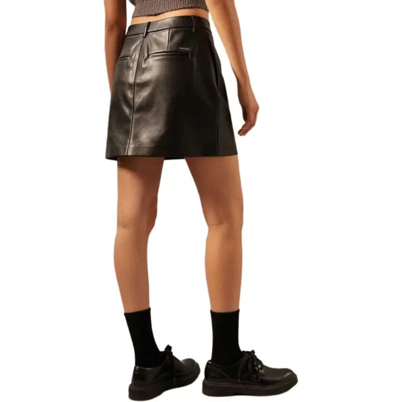 CALVIN KLEIN Casual Short Skirts Women's Space Black-3