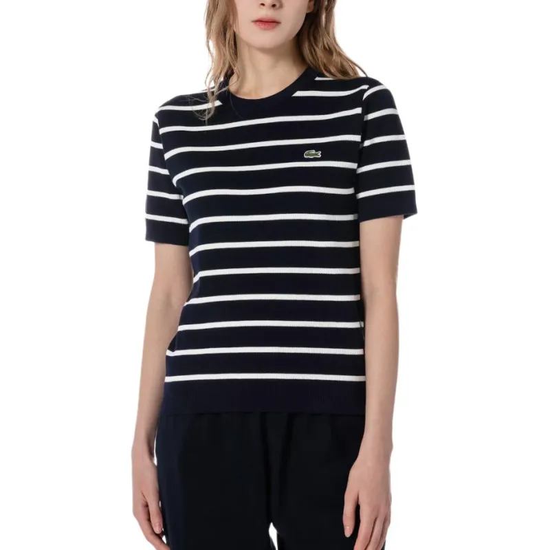 LACOSTE T Shirts Women's Black-2