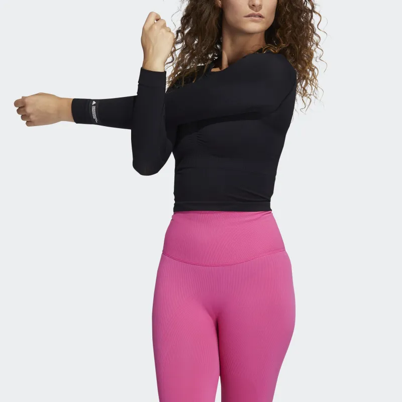 Adidas Raglan Sleeve T Shirt Women's Black-3