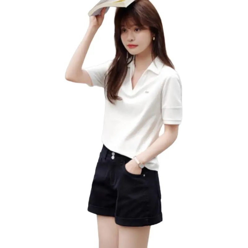Mu Xiao Xin T Shirts Women's Ivory White-3