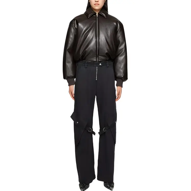 Acne Studios Coated Bomber Jacket Adm Dark Brown-3