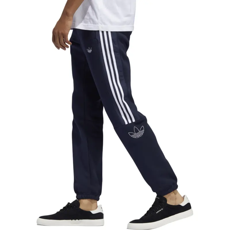 Adidas Originals Knitted Sports Pants Men's Navy Blue-3