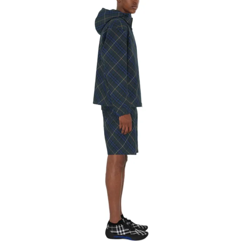 Burberry Check Pattern Hooded Jacket-3