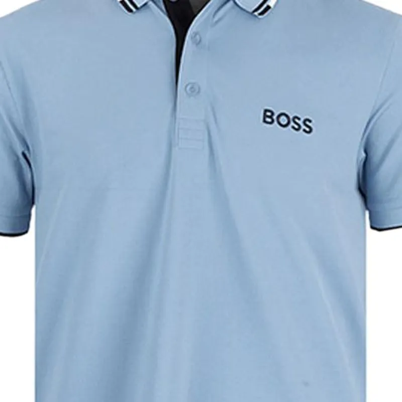 Boss Contrast logo Polo Shirt-4