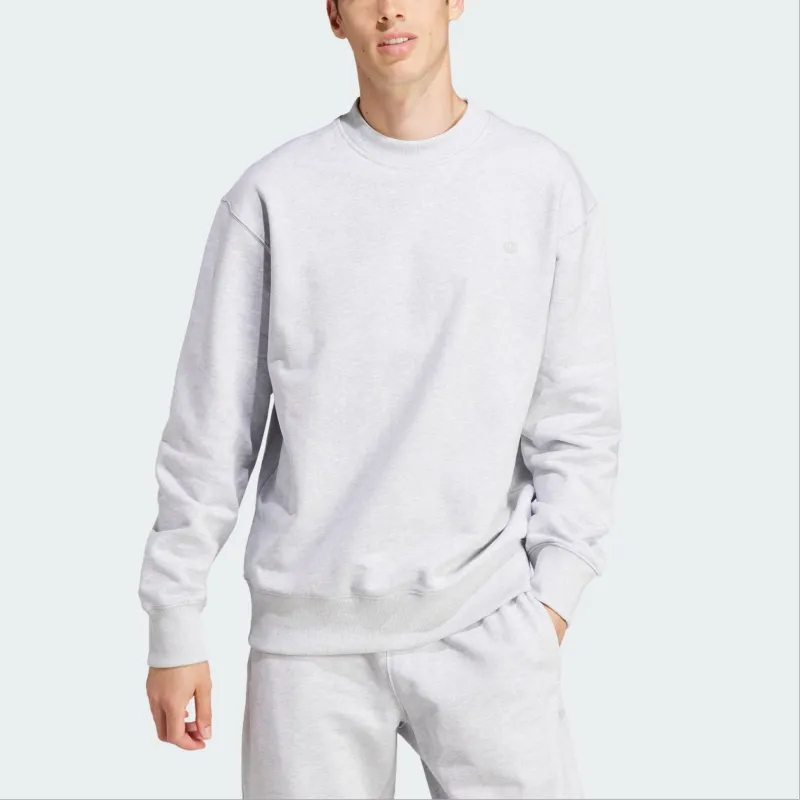 Adidas Originals ADICOLOR Series Contempo Crew Sweatshirt Sweatshirt Men's Light Heather Gray-2