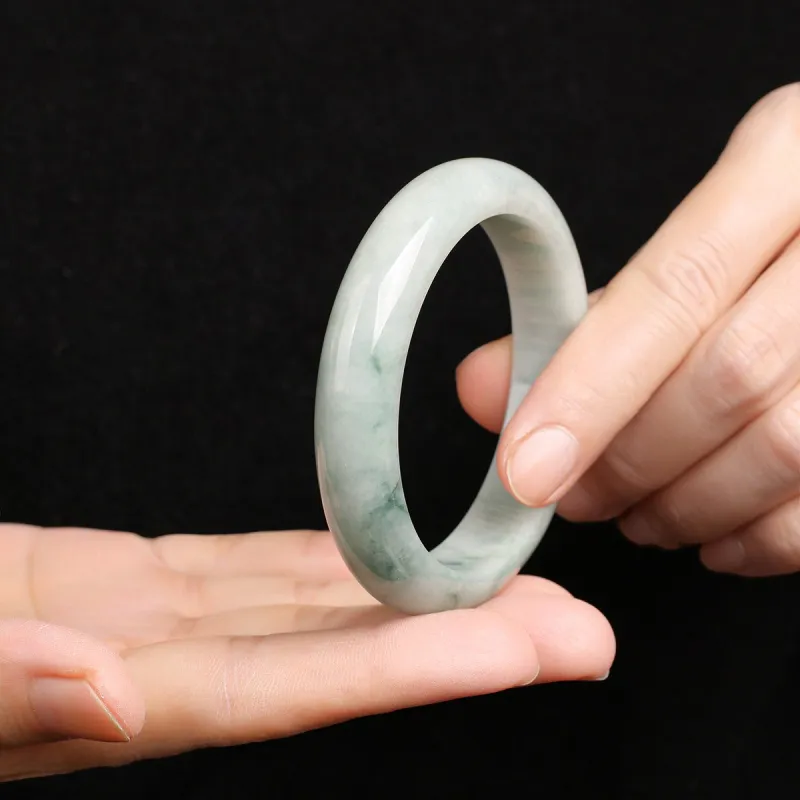TAMINA Glutinous Jade Jadeite Bangles Women's-4
