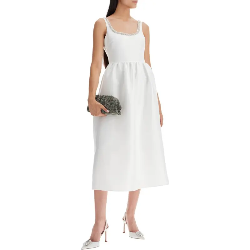 Self portrait Taffeta Midi Dress-4