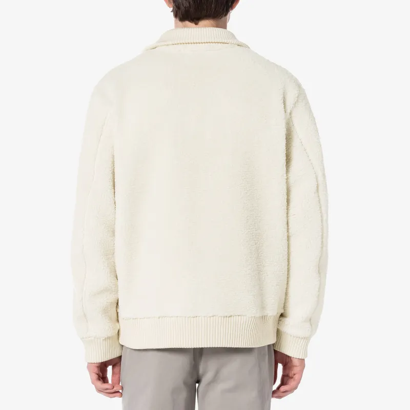 LACOSTE Velvet feel Coat Men's White-2