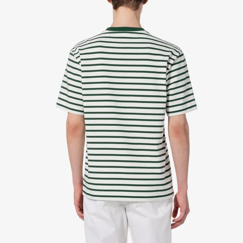 LACOSTE T Shirt Men's White Green-2