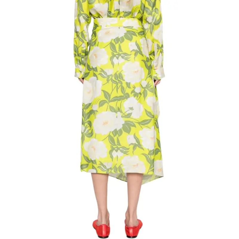 KENZO 'KENZO Peonies' Midi Skirt-2
