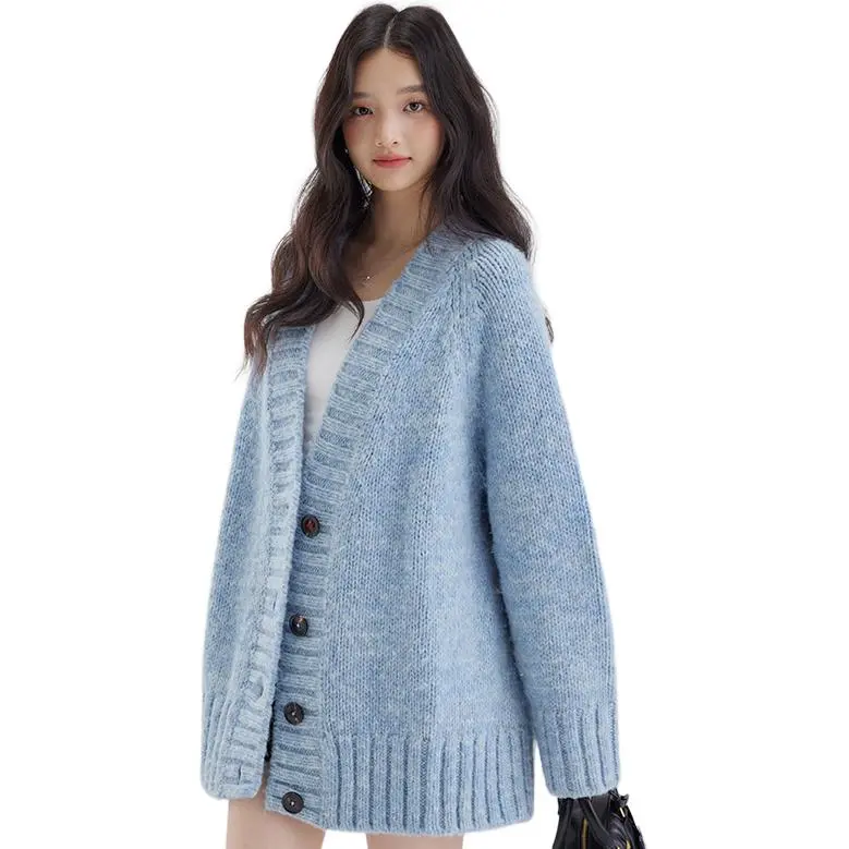 DEAR DEER PUFF Knitwear Women's Blue-2