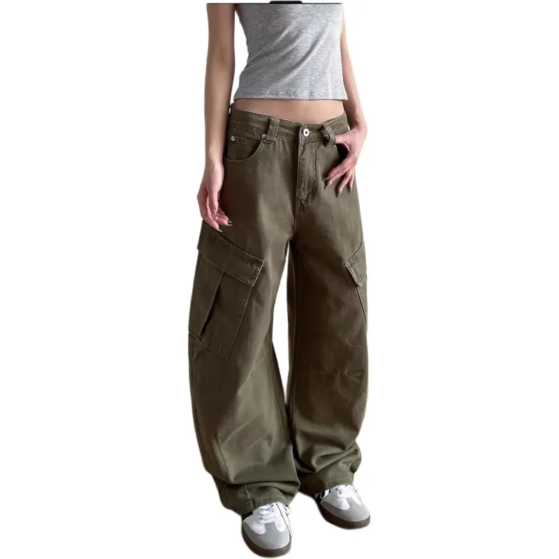 VINMUK Jeans Women's Army Green-6