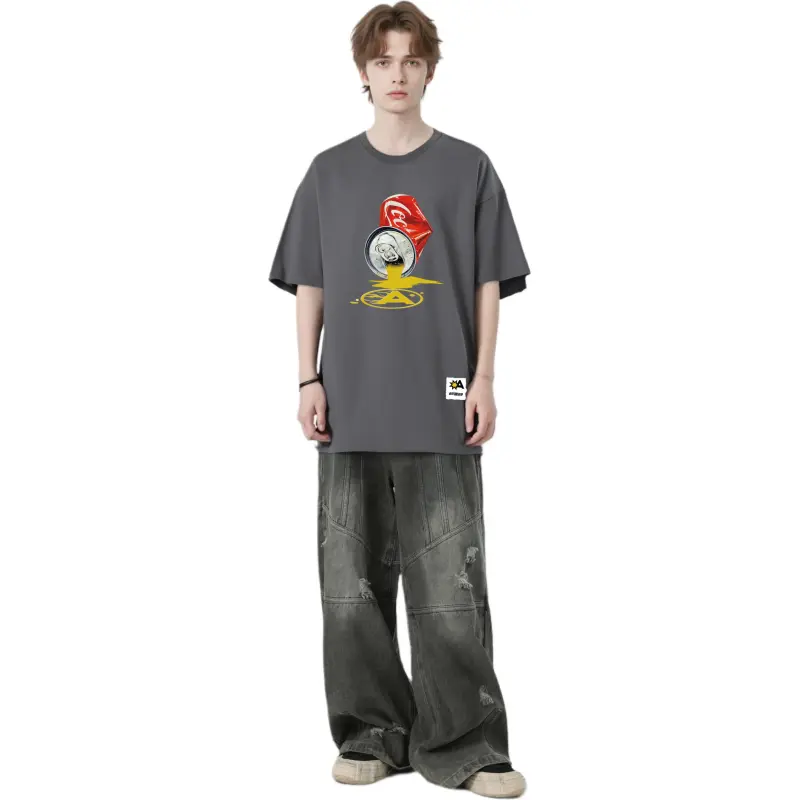 YK&YB T Shirts Unisex Gray-4