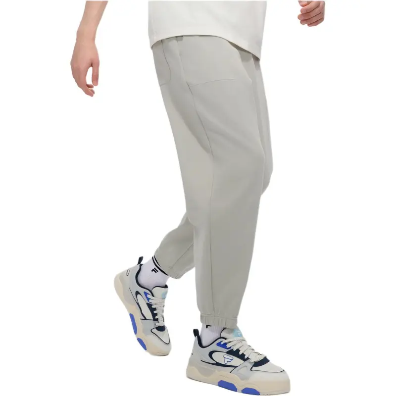 FILA FUSION FUSION LIFE Knitted Sports Pants Men's Gray Pale Green-2