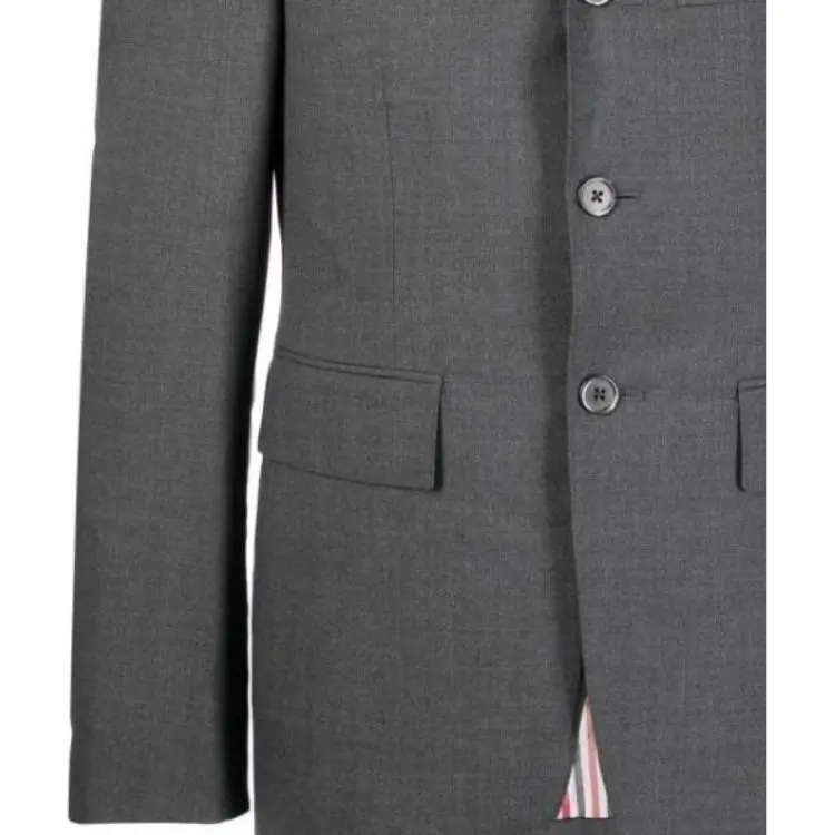 THOM BROWNE 4 Bar Single Breasted Blazer-4