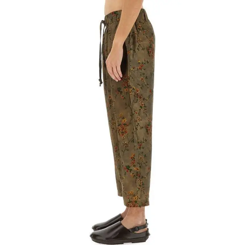 UMA WANG Tie Dyed Wide Leg Drawstring Trousers-2