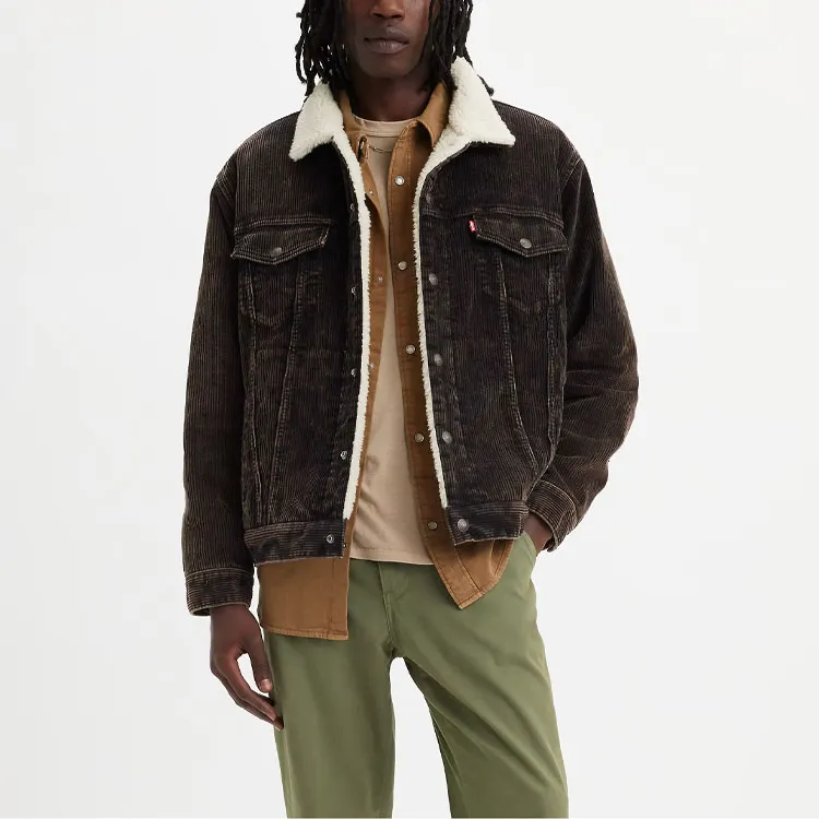 Levis Jackets Men Brown-1