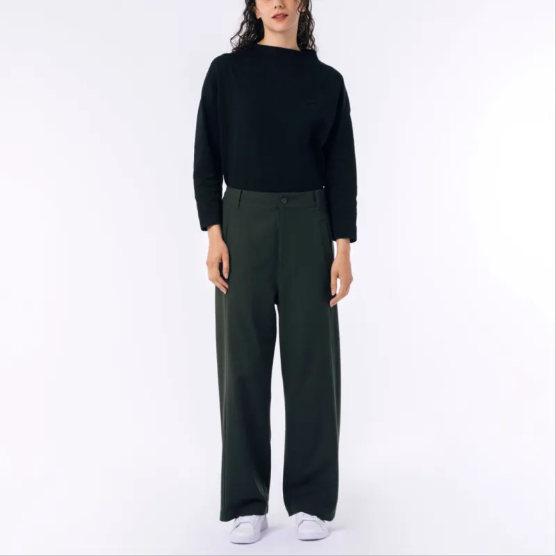 LACOSTE Casual Pants Women's Khaki Olive-3
