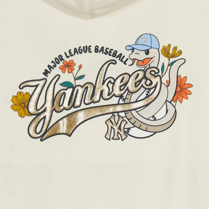 MLB New York Yankees Sweatshirt Unisex Cream-3