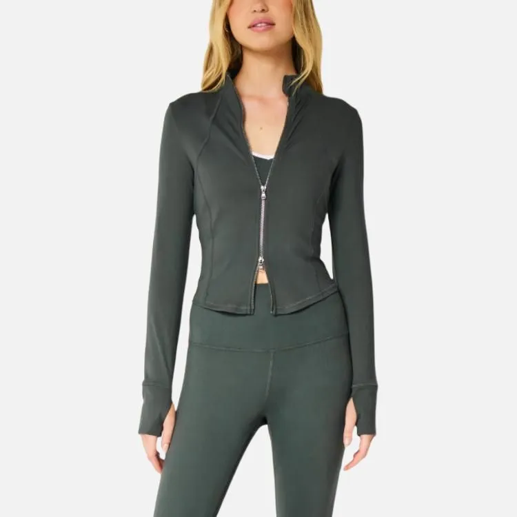 Hollister Jackets Coats Women's Dark Shadow Green-1