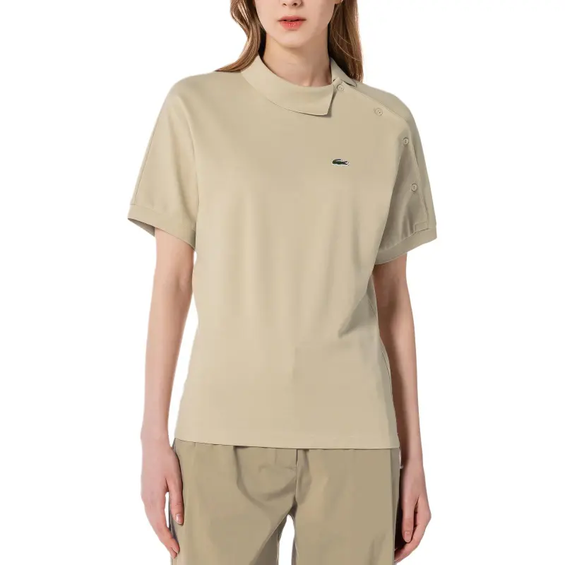 LACOSTE Polo Shirt Women's Beige-1