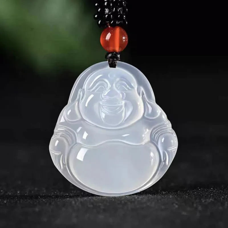 JUNWEN Chalcedony Necklaces Unisex-4