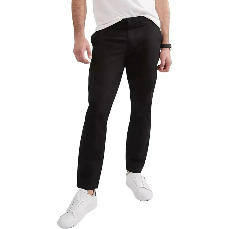 Tommy Hilfiger FW23 Slim Fit Flex Tommy Chino Pants Casual Pants Men's Black-4