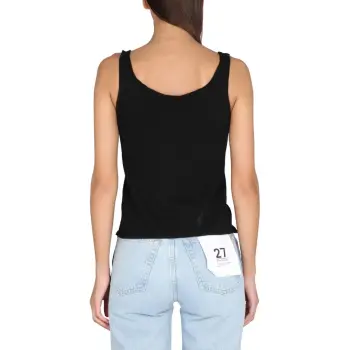 ASPESI Scoop Neck Knitted Top