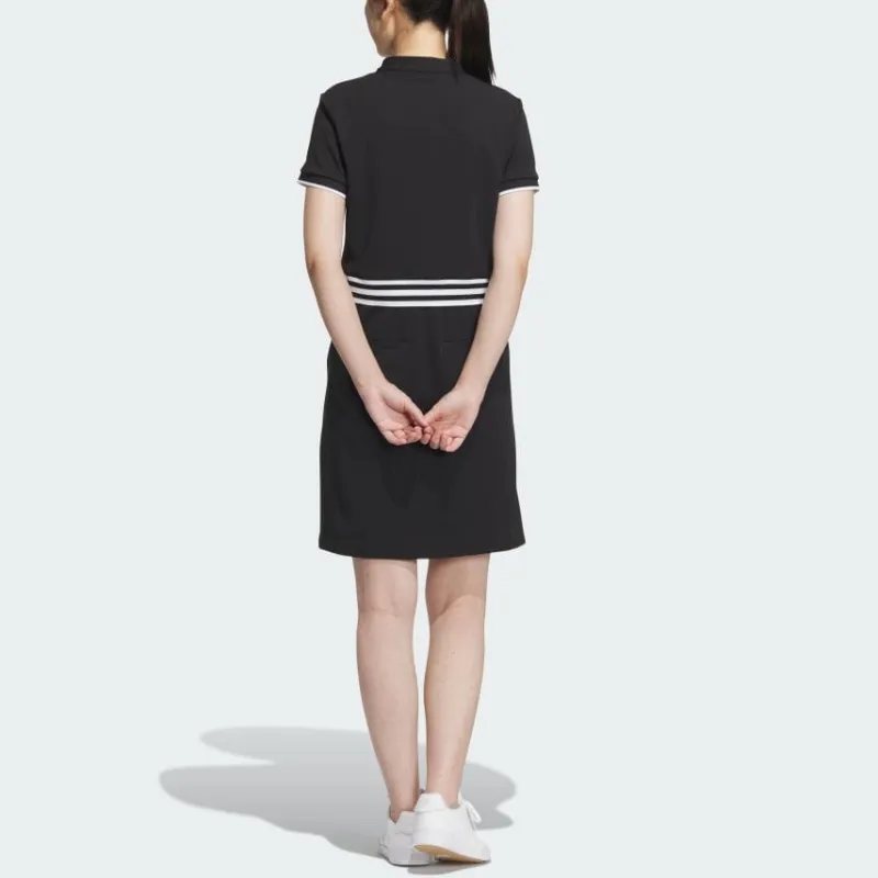 Adidas Short Sleeved Dress Women's Black-3
