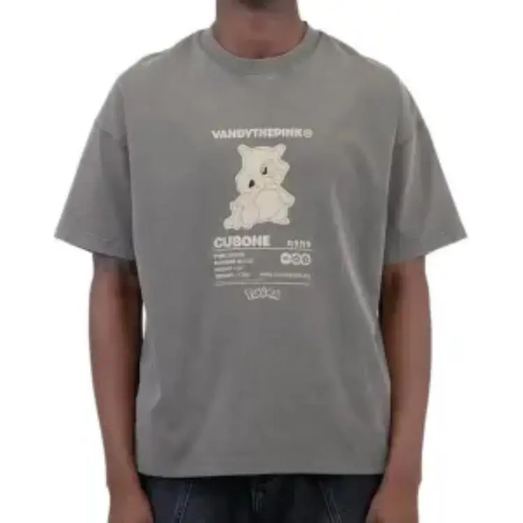 Pokemon X Vandy The Pink Pokémon Collaboration T Shirts Unisex Gray-2