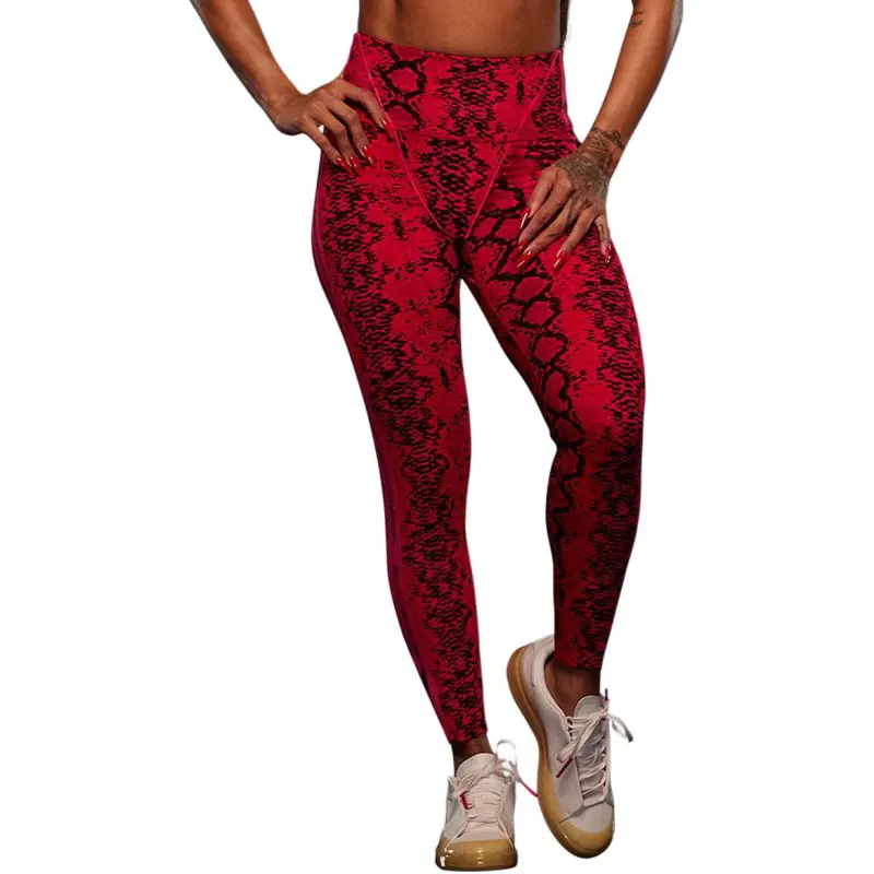 Adidas Ivy Park Allover Print Tights Red/Black-2