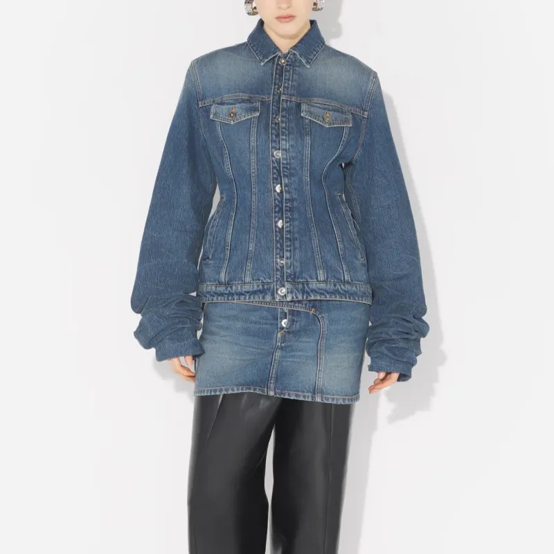 Jean Paul Gaultier Denim Jackets Women's Blue-1