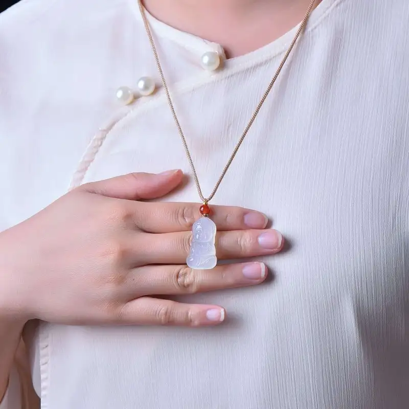 Grace Chalcedony Necklaces Unisex-6