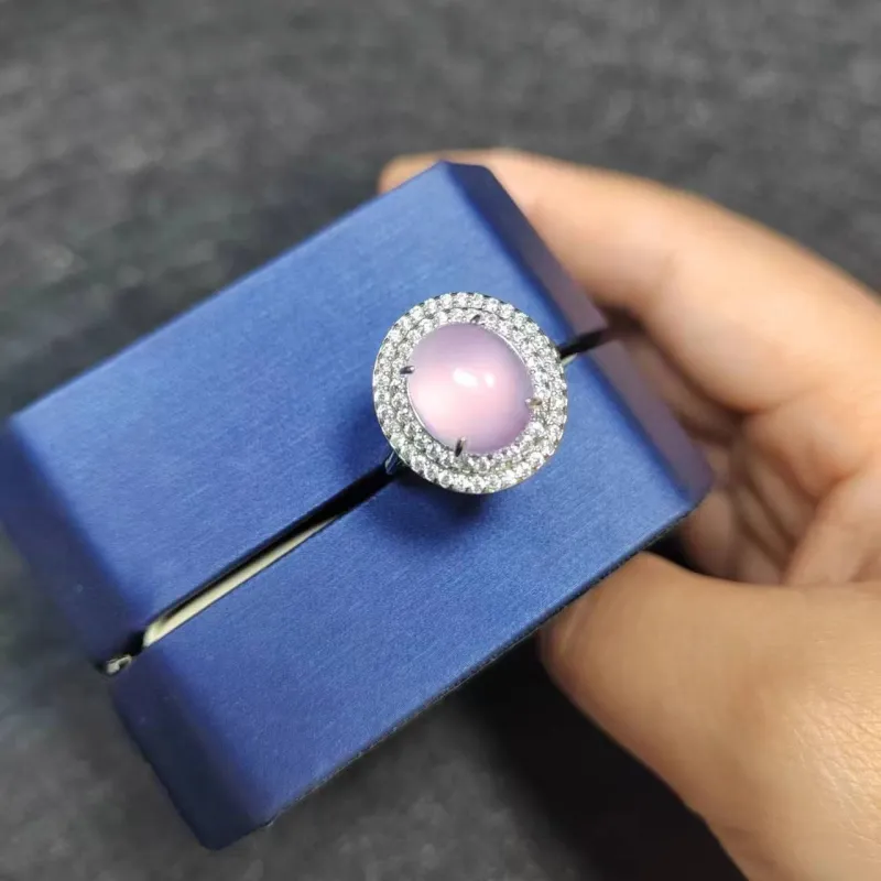 JUNWEN Chalcedony Rings Women's-8
