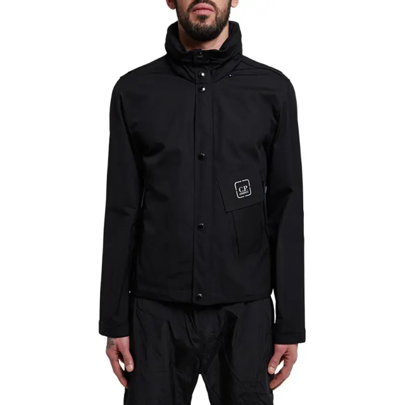 C.P.Company Logo Printed High Neck Jacket-2