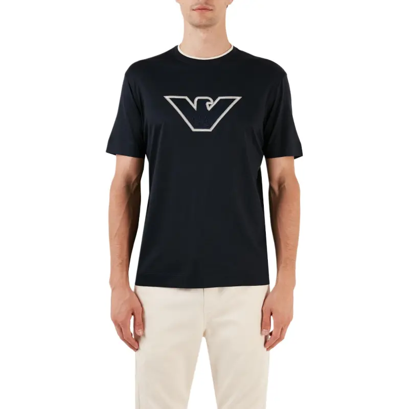 EMPORIO ARMANI T-Shirts Men Blue-2