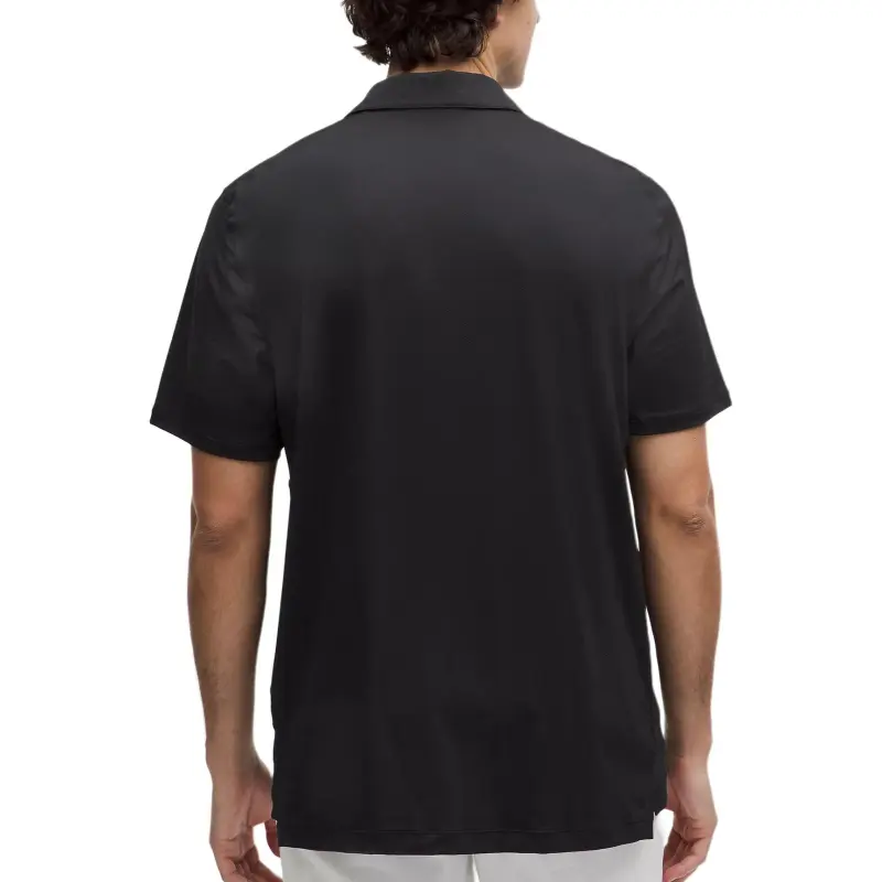 Lululemon Logo Sport Polo Shirt Men's Black-1