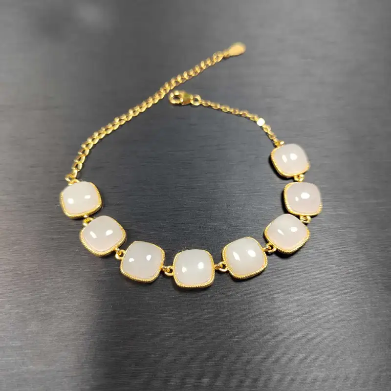 YOULING Bracelets White Jade Women's-1