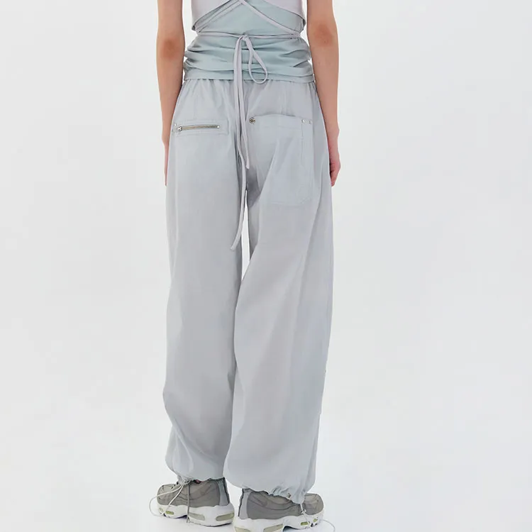 LOW CLASSIC Casual Pants Women's Silver-1