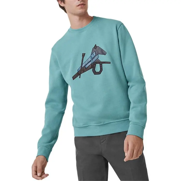 HERMES FW22 Sweatshirt Men's Cyan-1